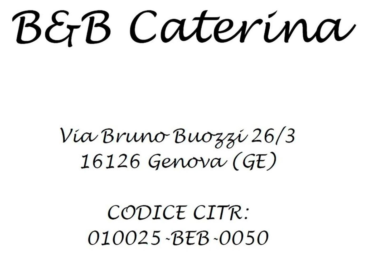 B&B Caterina Genoa Exterior photo
